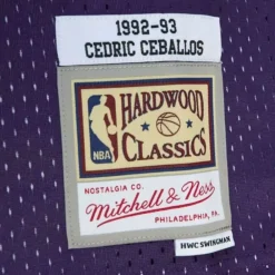 Jerseys Mitchell & Ness -Swingman Cedric Ceballos Phoenix Suns Road 1992-93 Jersey