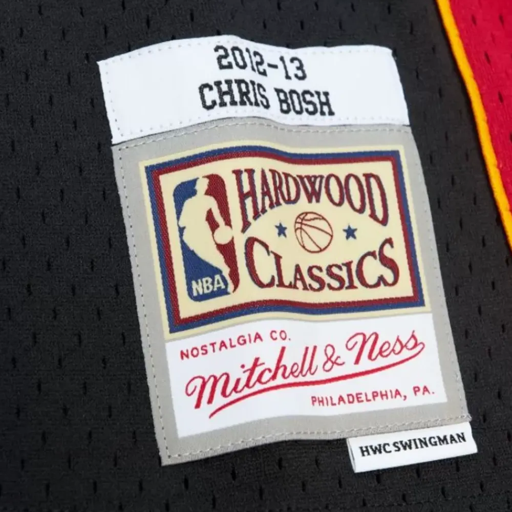 Jerseys Mitchell & Ness -Swingman Chris Bosh Miami Heat Black 2012-13 Jersey
