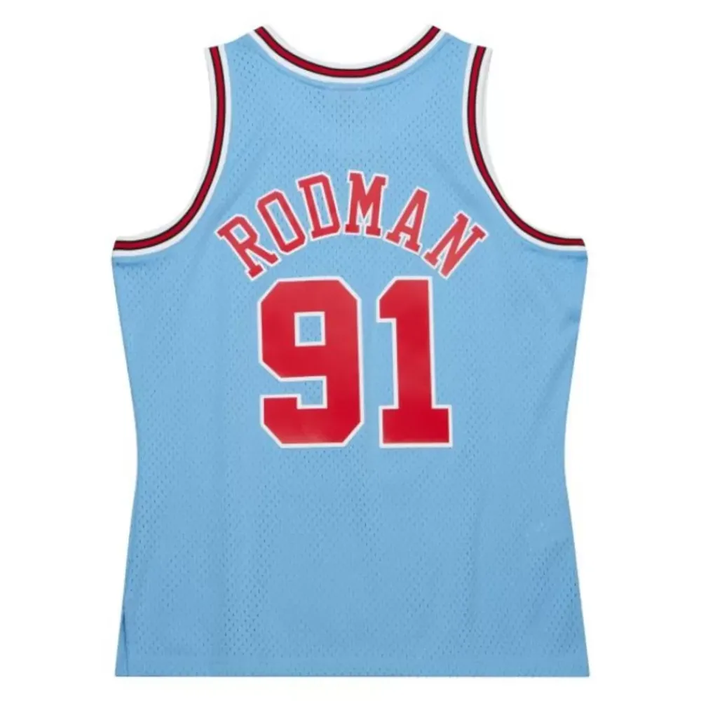 Jerseys Mitchell & Ness -Swingman Dennis Rodman Chicago Bulls Sky Blue Jersey