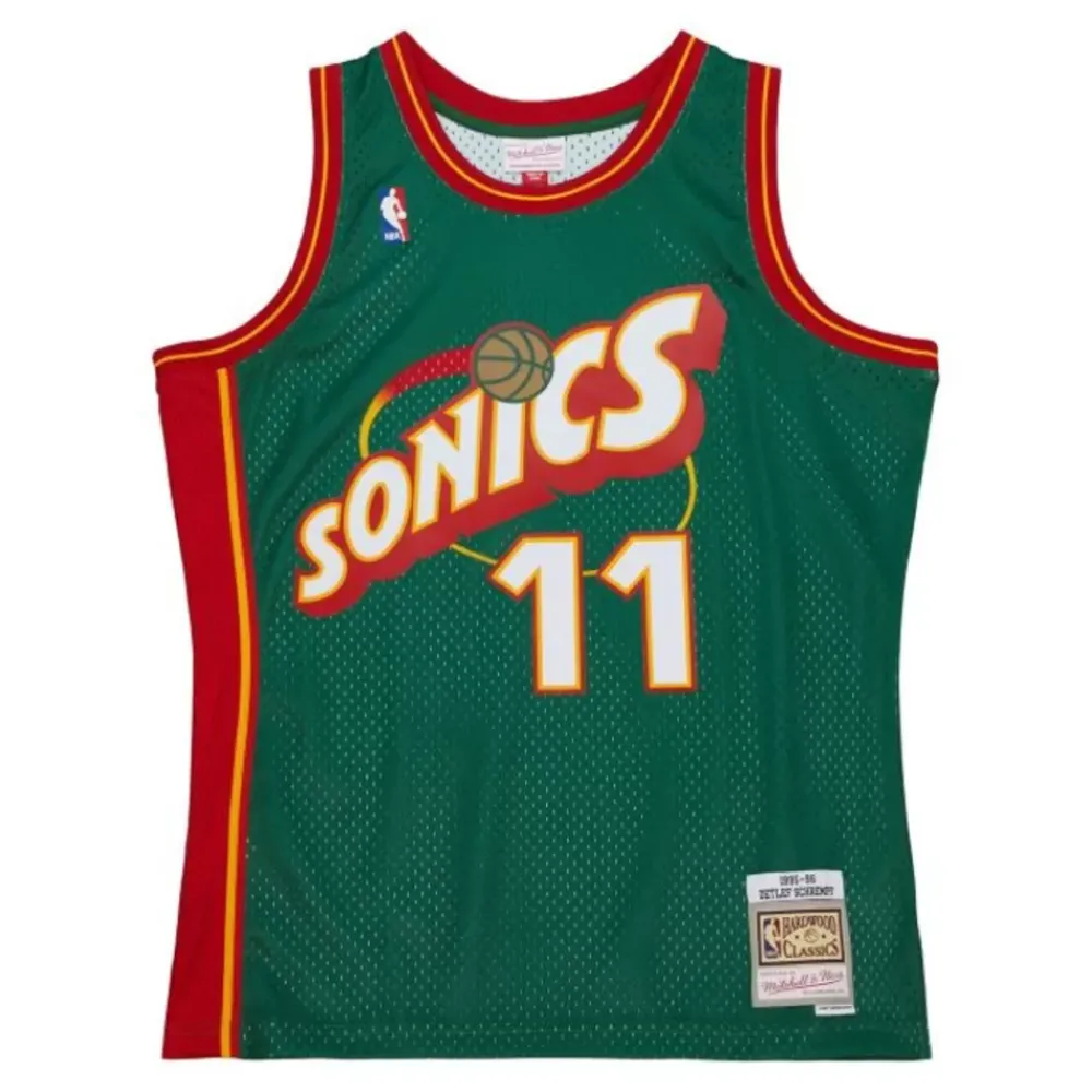 Jerseys Mitchell & Ness -Swingman Detlef Schrempf Seattle Supersonics Dark 1995-96 Jersey