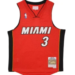 Apparel Mitchell & Ness Big Kids-Swingman Dwyane Wade Miami Heat Alternate Jersey