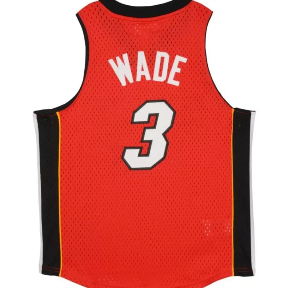 Apparel Mitchell & Ness Big Kids-Swingman Dwyane Wade Miami Heat Alternate Jersey