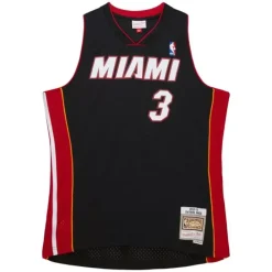 Jerseys Mitchell & Ness -Swingman Dwyane Wade Miami Heat Black 2012-13 Jersey