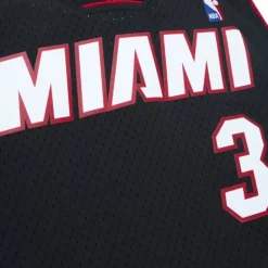 Jerseys Mitchell & Ness -Swingman Dwyane Wade Miami Heat Black 2012-13 Jersey