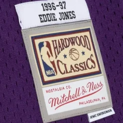Jerseys Mitchell & Ness -Swingman Eddie Jones Los Angeles Lakers Road 1996-97 Jersey