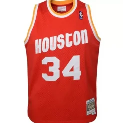 Apparel Mitchell & Ness Big Kids-Swingman Hakeem Olajuwon Houston Rockets Road 1993-94 Jersey