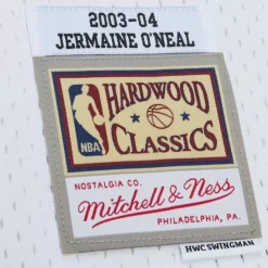 Jerseys Mitchell & Ness -Swingman Jermaine O'Neal Indiana Pacers White Hwc 2003-04 Jersey