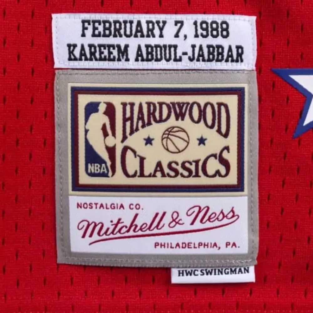 Jerseys Mitchell & Ness -Swingman Jersey All-Star West 1988 Kareem Abdul-Jabbar