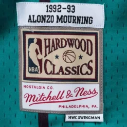 Jerseys Mitchell & Ness -Swingman Jersey Charlotte Hornets Road 1992-93 Alonzo Mourning
