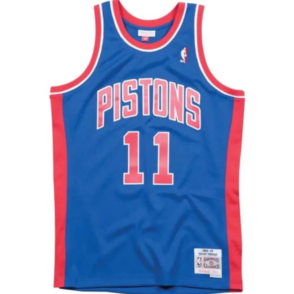 Jerseys Mitchell & Ness -Swingman Jersey Detroit Pistons Road 1988-89 Isiah Thomas