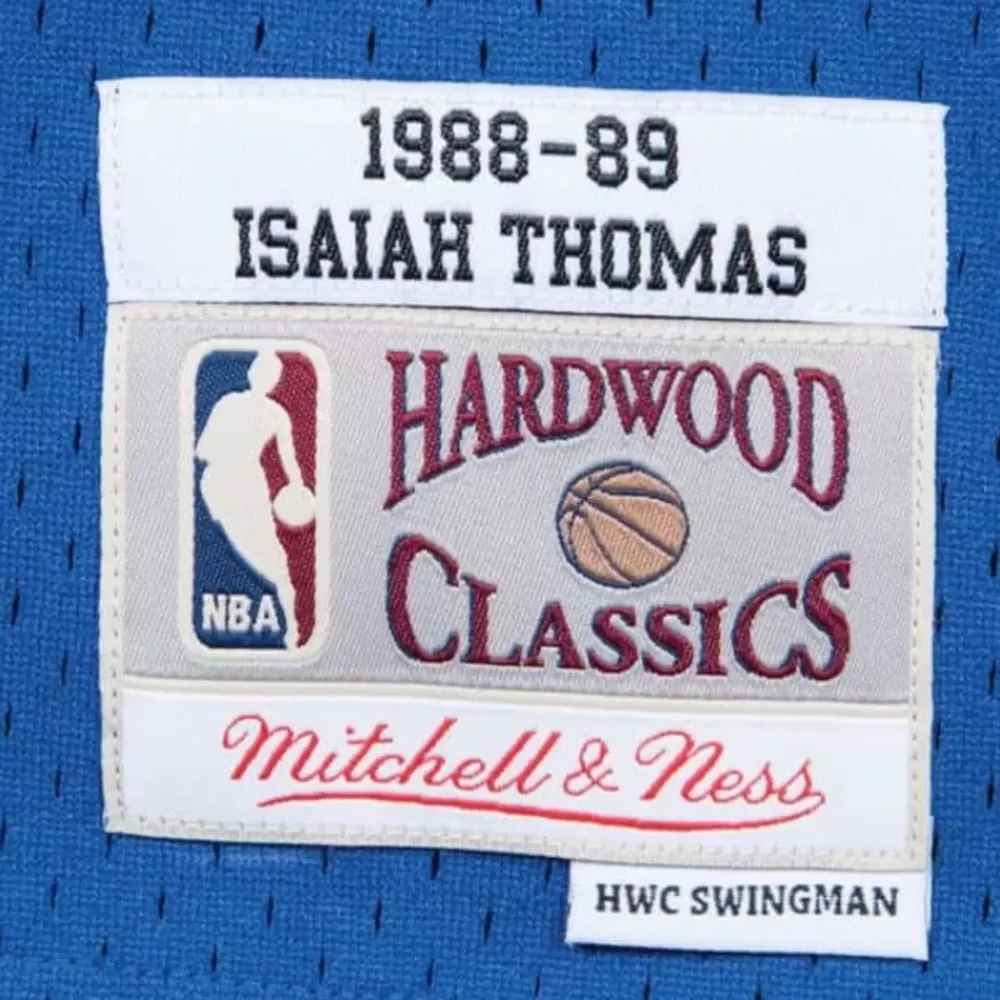 Jerseys Mitchell & Ness -Swingman Jersey Detroit Pistons Road 1988-89 Isiah Thomas