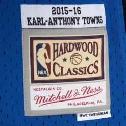 Jerseys Mitchell & Ness -Swingman Karl-Anthony Towns Minnesota Timberwolves Road 2015-16 Jersey