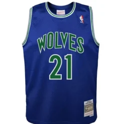 Apparel Mitchell & Ness Big Kids-Swingman Kevin Garnett Minnesota Timberwolves Road 1995-96 Jersey