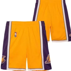 Apparel Mitchell & Ness Big Kids-Swingman Los Angeles Lakers Home Shorts