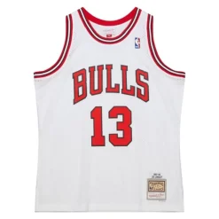 Jerseys Mitchell & Ness -Swingman Luc Longley Chicago Bulls White 1997-98 Jersey