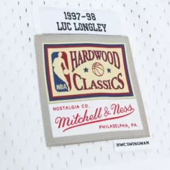 Jerseys Mitchell & Ness -Swingman Luc Longley Chicago Bulls White 1997-98 Jersey