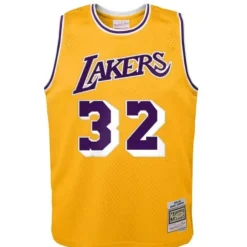 Apparel Mitchell & Ness Big Kids-Swingman Magic Johnson Los Angeles Lakers Home 1984-85 Jersey