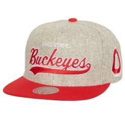 Headwear Mitchell & Ness -Tailsweep 2.0 Melton Snapback V Ohio State