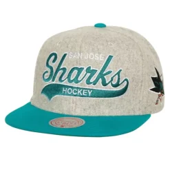 Headwear Mitchell & Ness -Tailsweep 2.0 Melton Snapback San Jose Sharks