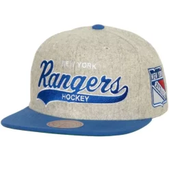 Headwear Mitchell & Ness -Tailsweep 2.0 Melton Snapback New York Rangers