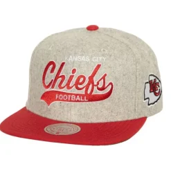 Headwear Mitchell & Ness -Tailsweep 2.0 Melton Snapback Kansas City Chiefs