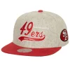 Headwear Mitchell & Ness -Tailsweep 2.0 Melton Snapback San Francisco 49Ers