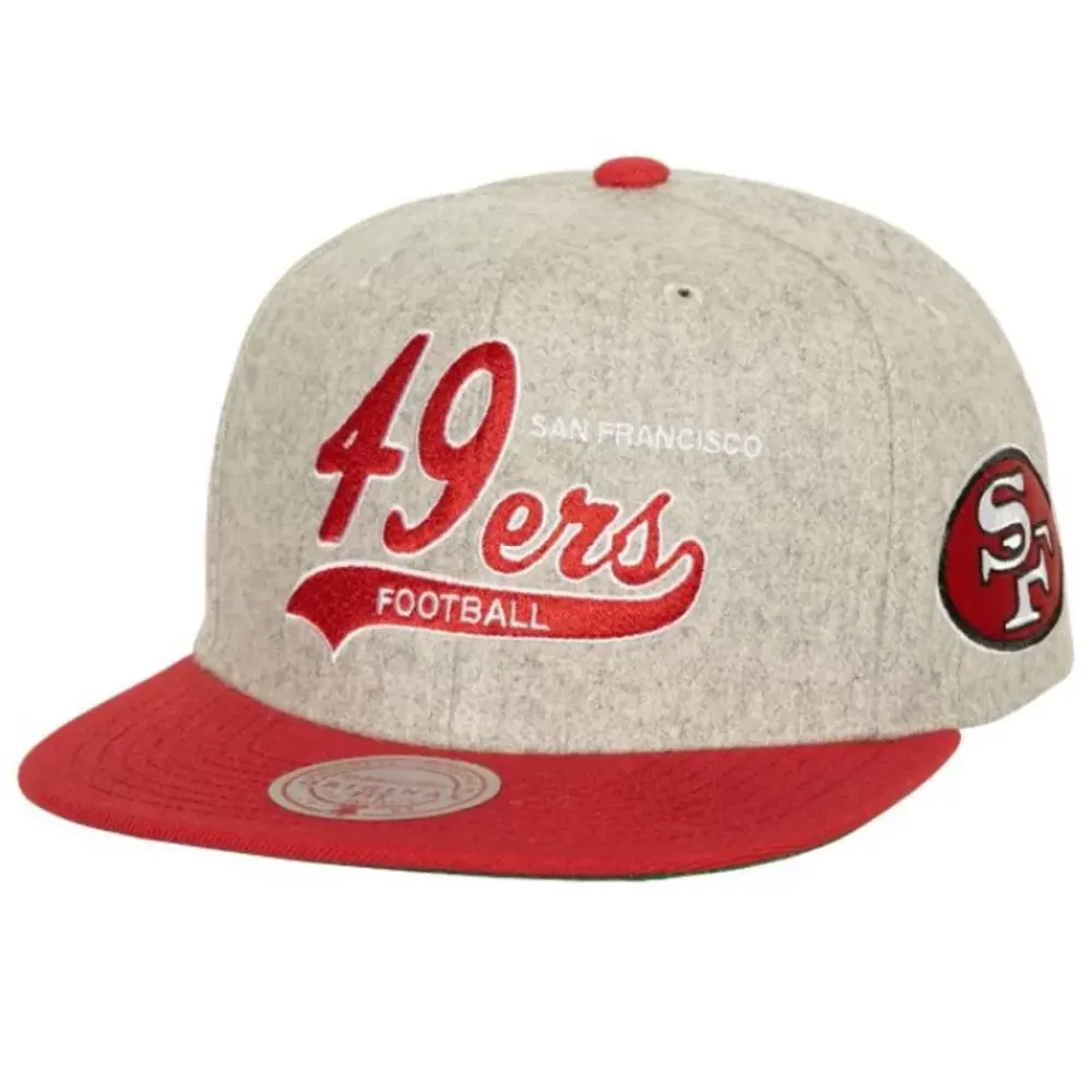 Headwear Mitchell & Ness -Tailsweep 2.0 Melton Snapback San Francisco 49Ers