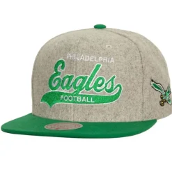 Headwear Mitchell & Ness -Tailsweep 2.0 Melton Snapback Philadelphia Eagles