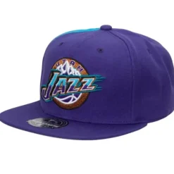 Headwear Mitchell & Ness -Tapestry Fitted Hwc Utah Jazz