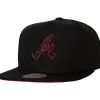 Headwear Mitchell & Ness -Tc Bottoms Snapback Atlanta Braves