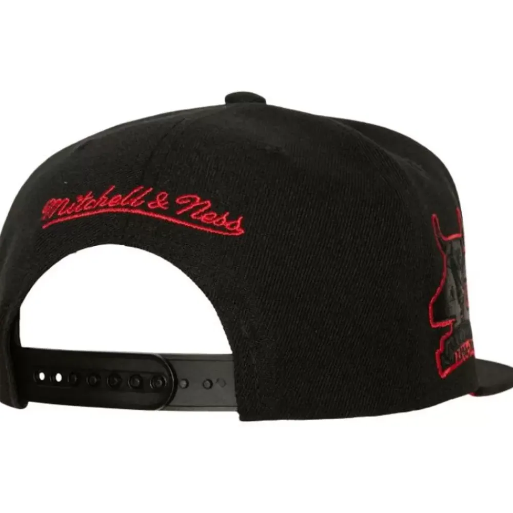 Headwear Mitchell & Ness -Tc Bottoms Snapback Chicago Bulls