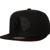 Headwear Mitchell & Ness -Tc Bottoms Snapback Chicago Blackhawks