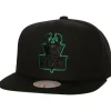 Headwear Mitchell & Ness -Tc Bottoms Snapback Hwc Milwaukee Bucks