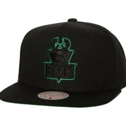 Headwear Mitchell & Ness -Tc Bottoms Snapback Hwc Milwaukee Bucks