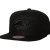 Headwear Mitchell & Ness -Tc Bottoms Snapback Minnesota Wild