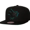 Headwear Mitchell & Ness -Tc Bottoms Snapback San Jose Sharks