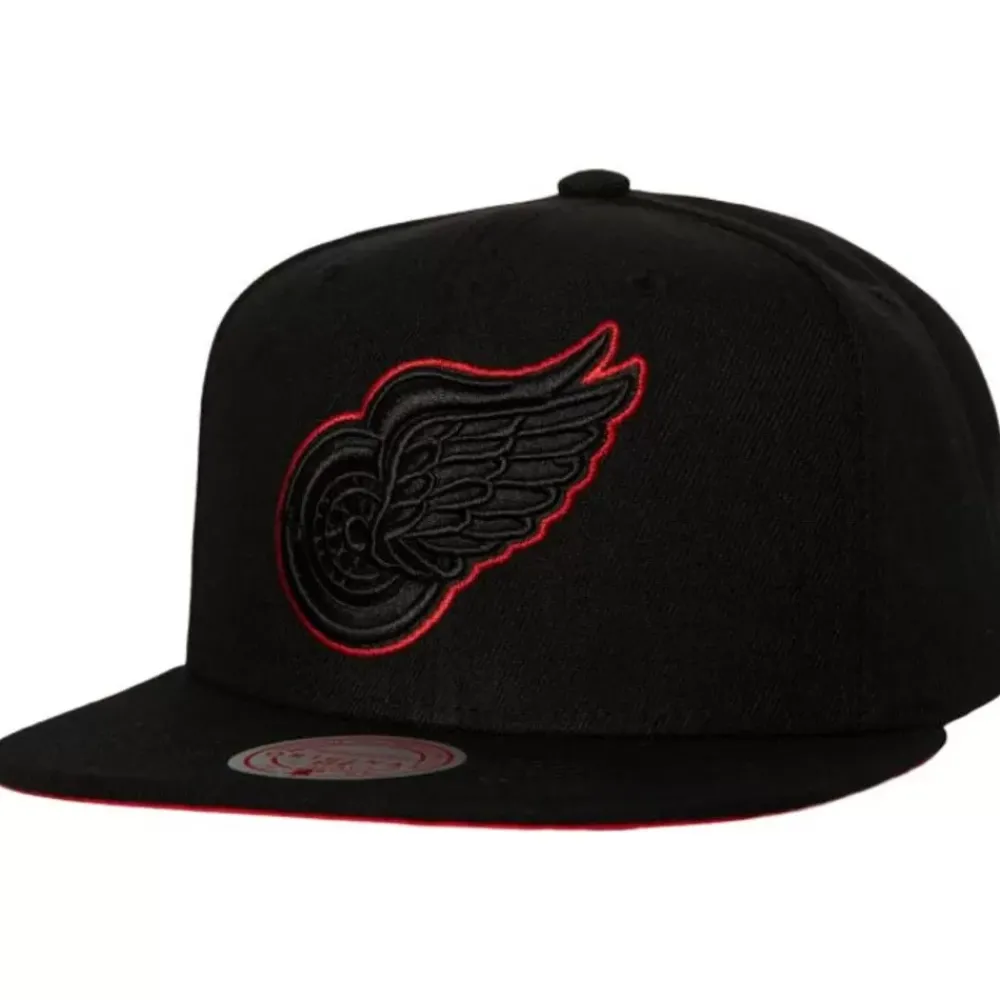 Headwear Mitchell & Ness -Tc Bottoms Snapback Vntg Detroit Red Wings
