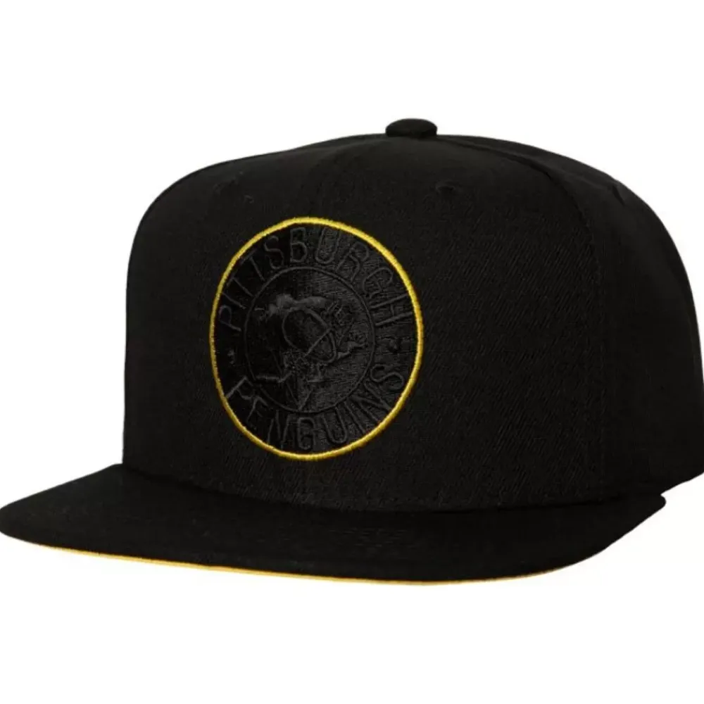 Headwear Mitchell & Ness -Tc Bottoms Snapback Vntg Pittsburgh Penguins