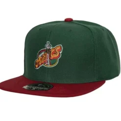 Headwear Mitchell & Ness -Team 2 Tone 2.0 Fitted Hat Hwc Seattle Supersonics