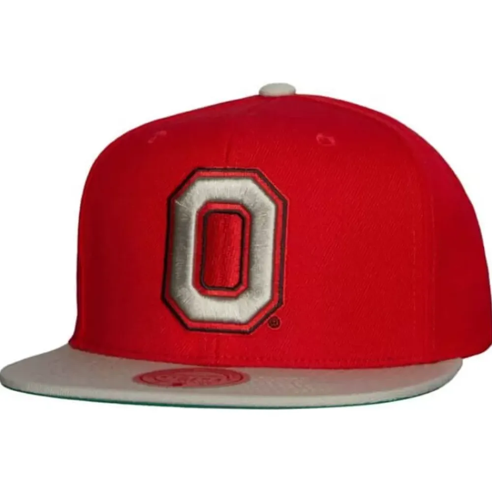 Headwear Mitchell & Ness -Team 2 Tone 2.0 Snapback Ohio State