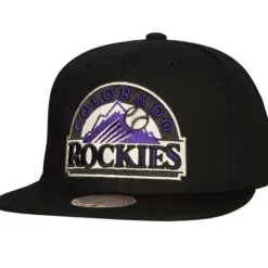 Headwear Mitchell & Ness -Team Classic Snapback Coop Colorado Rockies
