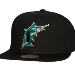 Headwear Mitchell & Ness -Team Classic Snapback Coop Florida Marlins