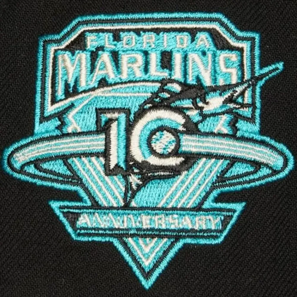 Headwear Mitchell & Ness -Team Classic Snapback Coop Florida Marlins