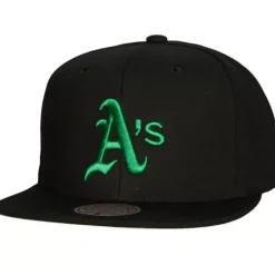 Headwear Mitchell & Ness -Team Classic Snapback Coop Oakland Athletics