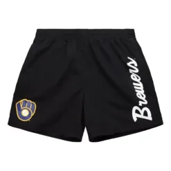 Apparel Mitchell & Ness Shorts-Team Essentials Nylon Shorts Milwaukee Brewers