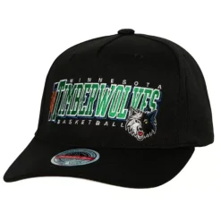 Headwear Mitchell & Ness -Team Graphic Stretch Snapback Minnesota Timberwolves