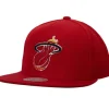 Headwear Mitchell & Ness -Team Ground 2.0 Snapback Hwc Miami Heat