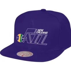 Headwear Mitchell & Ness -Team Ground 2.0 Snapback Hwc New Orleans Jazz