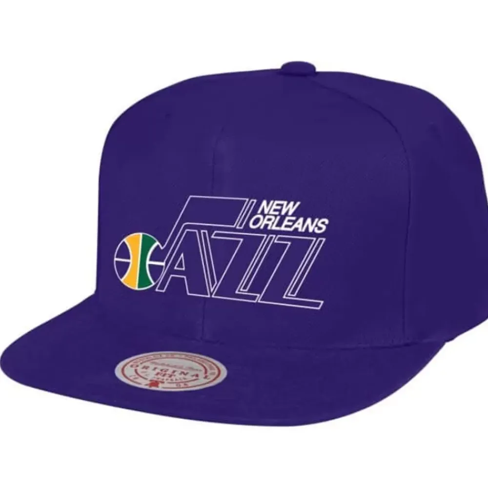Headwear Mitchell & Ness -Team Ground 2.0 Snapback Hwc New Orleans Jazz