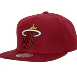 Headwear Mitchell & Ness -Team Ground 2.0 Snapback Miami Heat